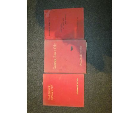 Three Gardiner, Sons &amp; Co Ltd trade catalogues No.130, 148 and 160. Circa 1925 onwards, illustrated with weather vanes, g