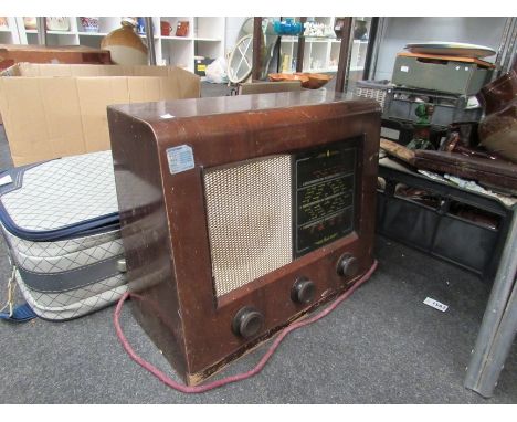 A Bush radio and a record player