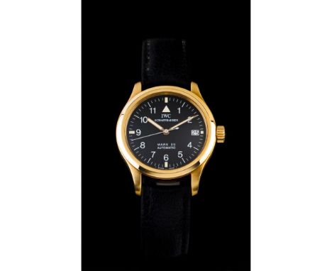 IWCDer Flieger Mark XII model with ref. Nº3241. Automatic mechanical movement (Cal. 884/2) with date at 15h. Yellow gold (750