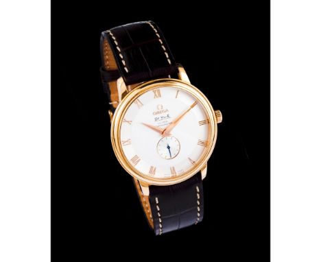 OmegaDeVille model, Eça de Queiroz limited edition Nº 30/45. Chronometer automatic mechanical movement. Yellow gold (750/000)