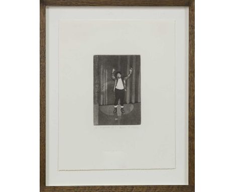 * HELEN F WILSON RSW RGI PAI (SCOTTISH b. 1954),RIGOLETTO IVetching on paper, signed, titled and numbered 1/5image size 15cm 