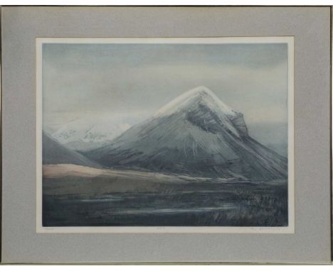 * TOM MACKENZIE (SCOTTISH 1947 - 2018),MARSCOcoloured etching on paper, signed, titled and numbered 67/75image size 45cm x 60