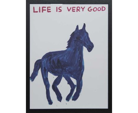 * DAVID SHRIGLEY OBE (SCOTTISH b. 1968),LIFE IS VERY GOODlithograph on 200g Munken Lynx paperimage size 74cm x 54cm, overall 