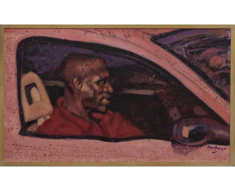 * CLIFFORD HANLEY (SCOTTISH 1948 - 2021),SLIDE IN LIKE PINK FISHoil on board, signed and dated '96, titled versoimage size 60