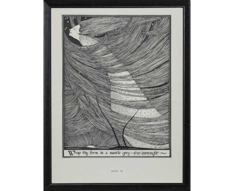 * HANNAH FRANK (SCOTTISH 1908 - 2008),WRAP THY FORM IN A MANTLE GREY (1941)lithograph on paper, signed in pencil, titled and 