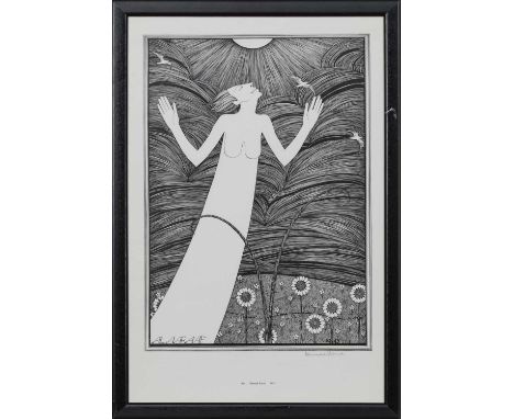 * HANNAH FRANK (SCOTTISH 1908 - 2008),SUN (1943)lithograph, signed in pencil, titled and datedimage size 38cm x 26.5cm, sheet