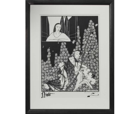 * HANNAH FRANK (SCOTTISH 1908 - 2008),NIGHT (1930)lithograph on paper, signed in pencil, titled and dated image size 32cm x 2