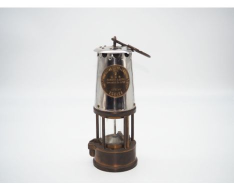 A miners lamp, eccles type 6, M &amp; Q safety lamp, in very good condition