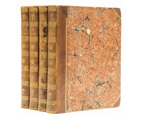 Roscoe (William) The Life and Pontificate of Leo the Tenth, 4 vol., first edition, engraved frontispieces, illustrations, occ
