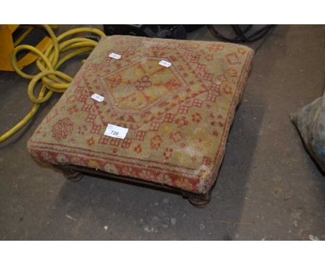 Tapestry covered footstool