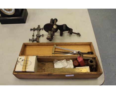 Box of clock/watchmakers tools