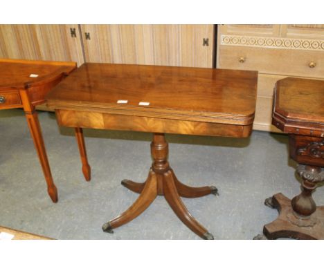 Mahogany card table of Georgian design