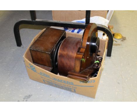 Three mantel clocks (one electric)
