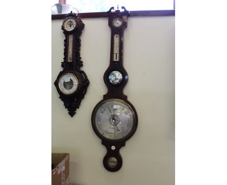 19th century mahogany barometer