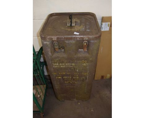Vintage military packing trunk