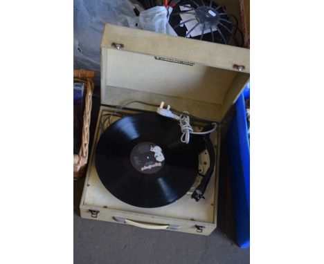 Vintage portable record player