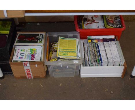 Four boxes various football programs, Norwich City and others