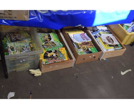 Large mixed lot of football programs, mainly Norwich City