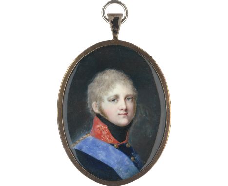 von Kügelgen, Gerhard - zugeschrieben -- zugeschrieben. Miniatur Portrait des Zaren Alexander I. von Russland (1777 - 1825) m