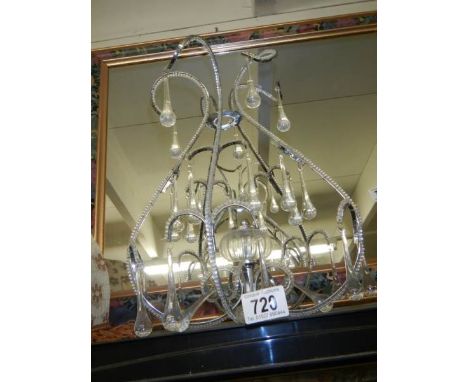 A chandelier style hall light with droppers, COLLECT ONLY.