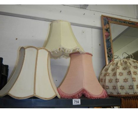 A quantity of lamp shades, COLLECT ONLY.