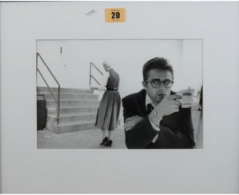 DENNIS STOCK  (1928 - 2010)  James Dean, on the studio lot. Hollywood, 1955, gelatin silver print, photographer's stamp on ve
