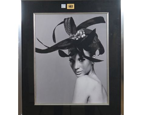 FINE ART PRINTS:  a group of three black and white photographs, includes a portrait of Audrey Hepburn, V-J Day Kiss Times Squ