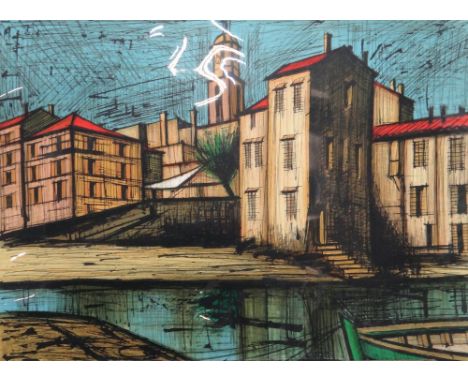 Bernard Buffet (French 1928-1999), St Tropez, four colour lithographs, the larger three 47cm x 64cm.(4)  