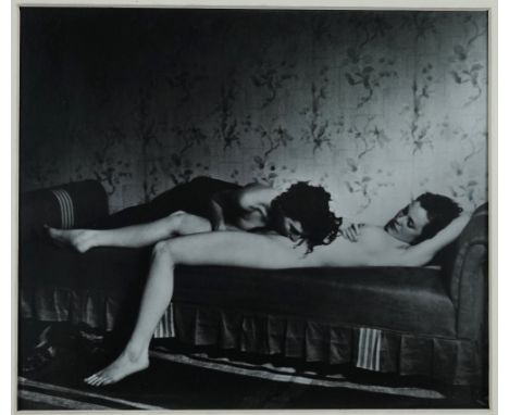 JOHN GUTMANN  (1905 - 1998)  Love Play, 1937.  gelatin silver print, signed, titled, and dated in pencil on verso, 18.5cm x 2