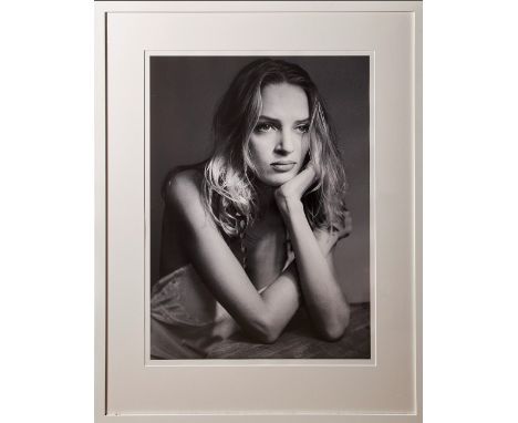 ALBERT WATSON  (b. 1942)  Uma Thurman, New York, 1993, archival pigment print, printed later, signed, titled, dated, limitati