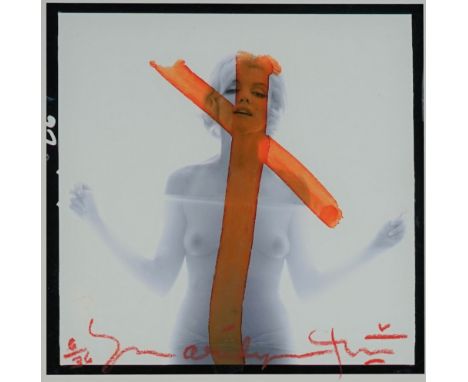 BERT STERN  (1929 - 2013)  Marilyn Crucifix II, from 'The Last Sitting, 1962'.  Limited Edition Fine Art Print, 2010, signed,