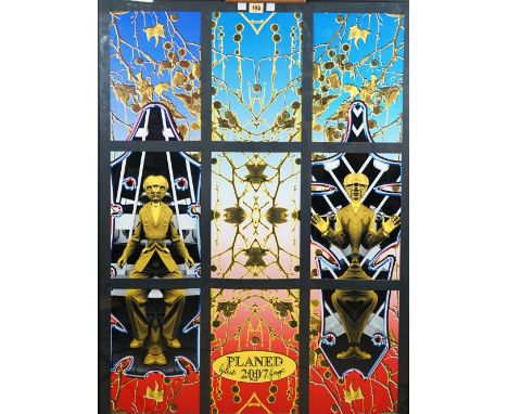 GILBERT and GEORGE  (Gilbert Prousch b. 1943, George Passmore b. 1942)  'Planed 2007', a pair of colour and black and white p