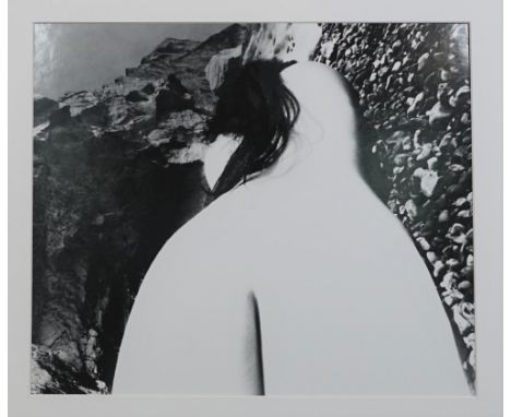 BILL BRANDT (1904 - 1983)  Nude, East Sussex series, 1977.  an ex - Exhibition gelatin silver print, drymounted to coloured b