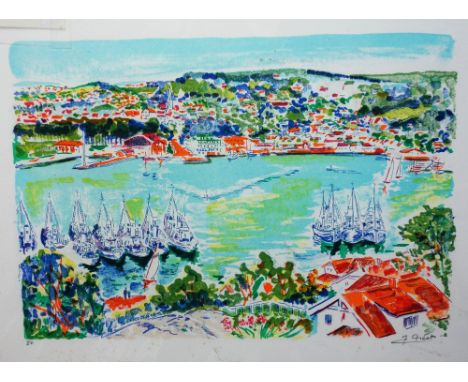 Jean-Claude Picot (French 1934-), Nowege, colour lithograph, signed, 28cm x 40.5cm.; together with nine further works by the 