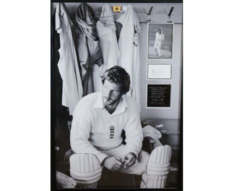CRICKET [The Ashes]  a group of three black and white images, includes Sir Ian Botham, 'Botham's Ashes', 1981, r.h. inset sig