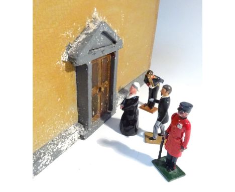 Officers Mess 1891 Room setting with Exterior Door, surprise visit by Queen Victoria, Officers, many by Caberfeidh Miniatures