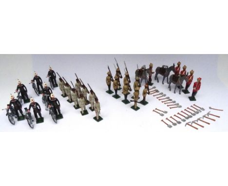 Nostalgia Bombay Sappers and Miners with Officer, four Men, three mules, twenty-six shovels, five picks and an axe, Mohawk In