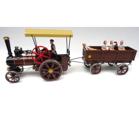 Trophy Traction Engine, Boer War with Trailer, Driver, Fitter and Mate, four Engineers and two piles of stores (Condition Exc