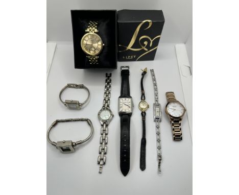 Collection of Designer Watches to include Gucci x3, Hugo Boss, Timex, Raymond Weil, Lipsy, and other. 