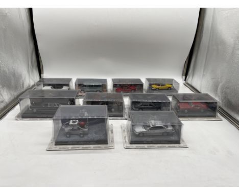 Collection of James Bond Vintage Model Vehicles.