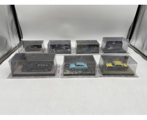 Collection of James Bond Dr.NO Licenza Di Uccidere Vintage Model Vehicles.