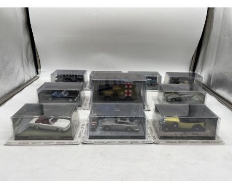 Collection of James Bond Goldfinger Vintage Model Vehicles.
