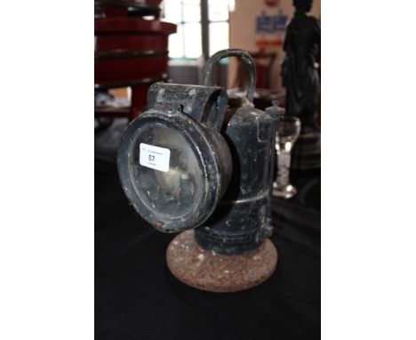 King of the Road acetylene lamp