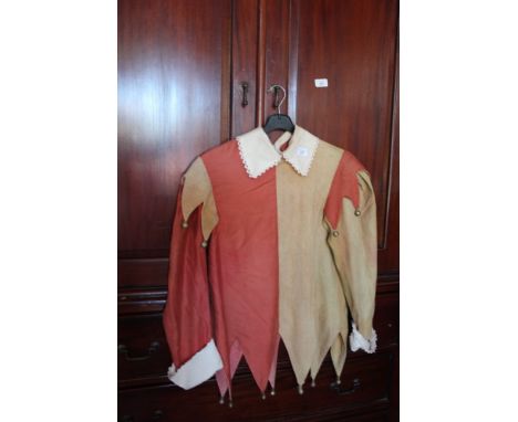 English National Opera 'Morris Dancer' tunic for the production 'Gloriana', the labels internally worded for the wearer Mr K.