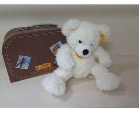 A Steiff teddy bear 111464 lotte 28 with suitcase 