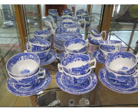 A modern Copeland Spode Italian 12 setting tea set, missing one tea plate, otherwise complete, all good condition 