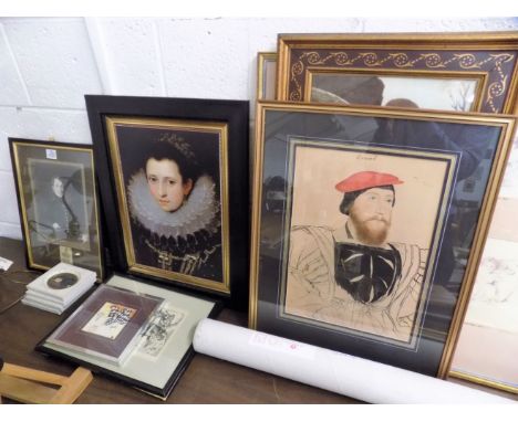 *Portrait Prints. A miscellaneous collection of portrait photographs and prints etc., mostly 20th century, including four ove