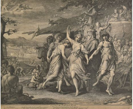 *Barry (James, 1741-1806). The Grecian Harvest Home, 1791 [1792],  etching and engraving on laid paper, a slightly later reis