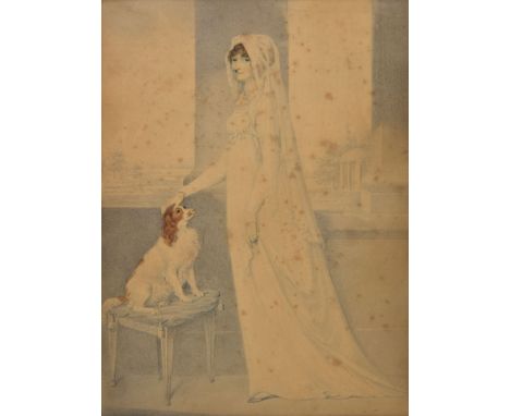 *Edridge (Henry, 1769-1821). Portrait of Lady Mary Lennox (1740-1796), Duchess of Richmond, daughter of Charles Bruce, Earl o