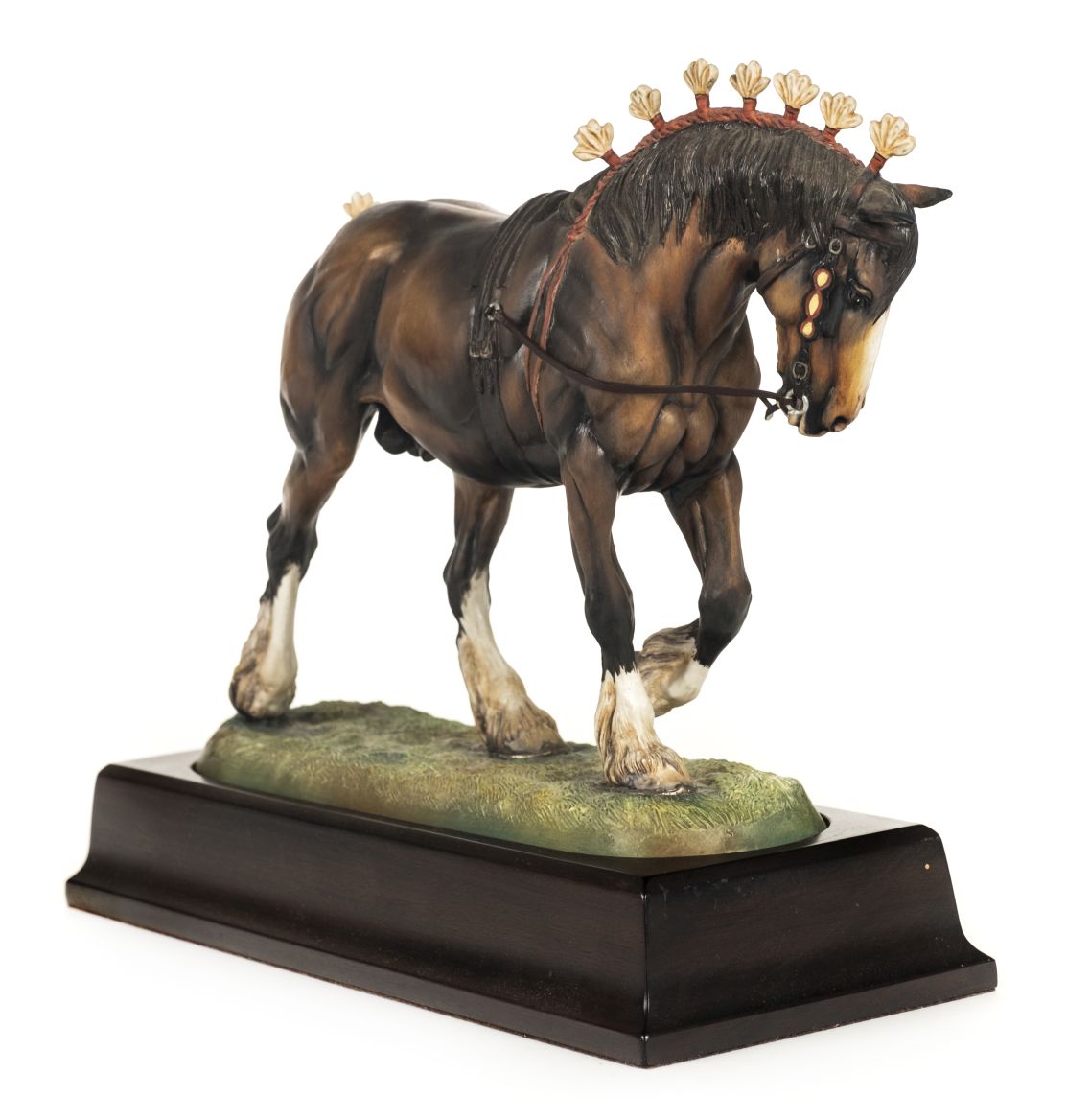 *Figurine. A porcelain shire horse by Hereford Fine Art, Limited ...